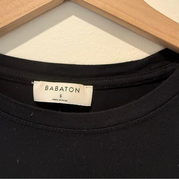 Aritzia Babaton Classic super soft Black Women's T-Shirt - Picture 2 of 4